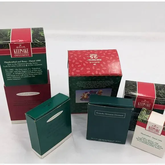 Hallmark Ornaments Keepsake Vintage Age Collection Chipmunk Pooh Piglet W/Boxes - Picture 3 of 12